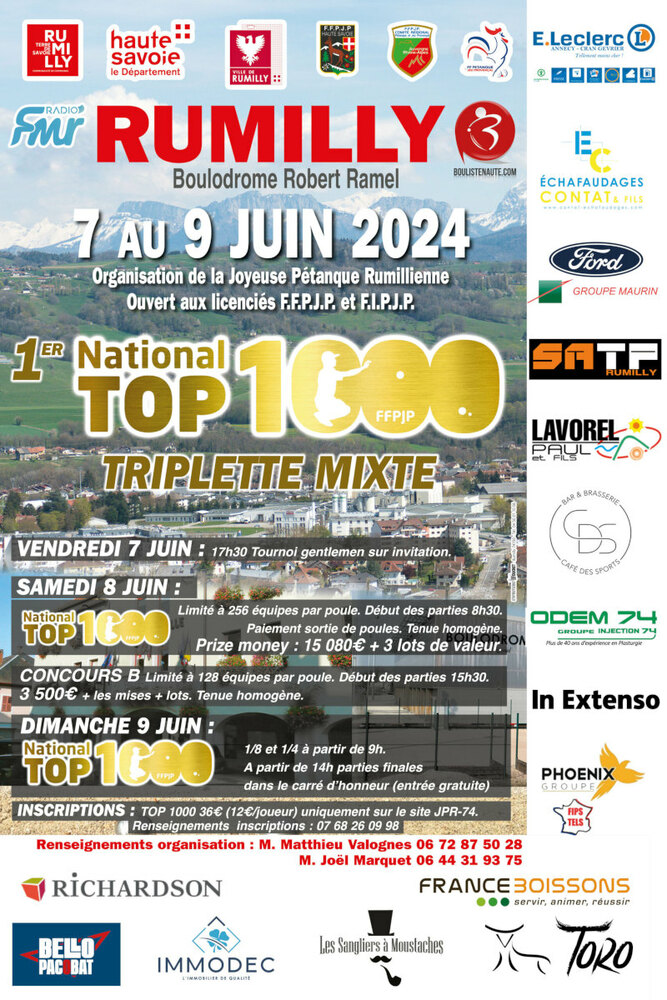 TOP 1000 Pétanque Rumilly