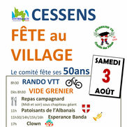 Fête au village à Cessens